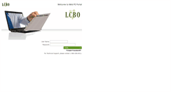 Desktop Screenshot of lcbowebpo.lcboadmin.com
